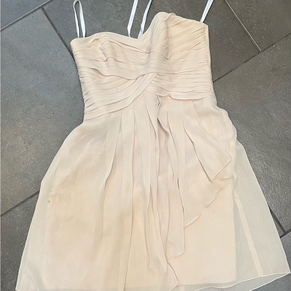 David’s Bridal bridesmaids dress - size 8 champagne colour